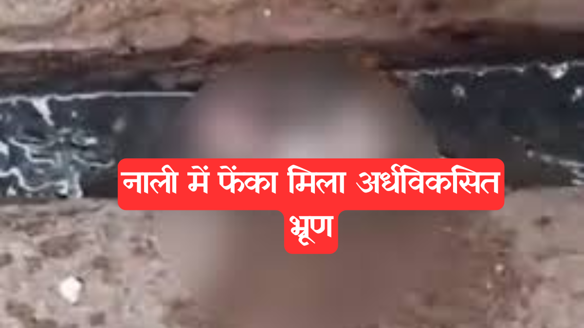 Bikaner News: नाली में फेंका मिला अर्धविकसित भ्रूण, पुलिस जांच में जुटी