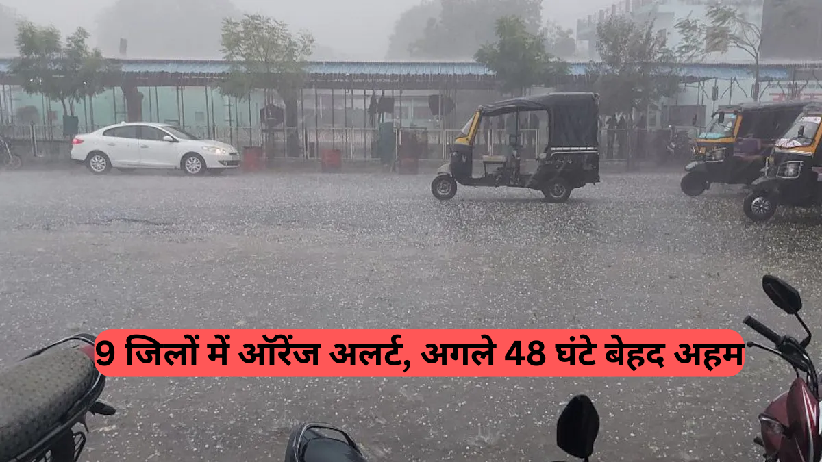 Haryana Rain Alert: मानसून की धमाकेदार वापसी, 9 जिलों में ऑरेंज अलर्ट, अगले 48 घंटे बेहद अहम
