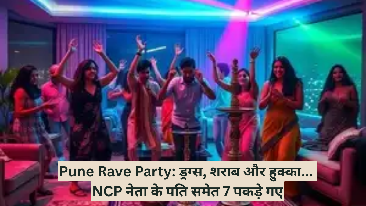 Pune Rave Party: ड्रग्स, शराब और हुक्का... NCP नेता के पति समेत 7 पकड़े गए