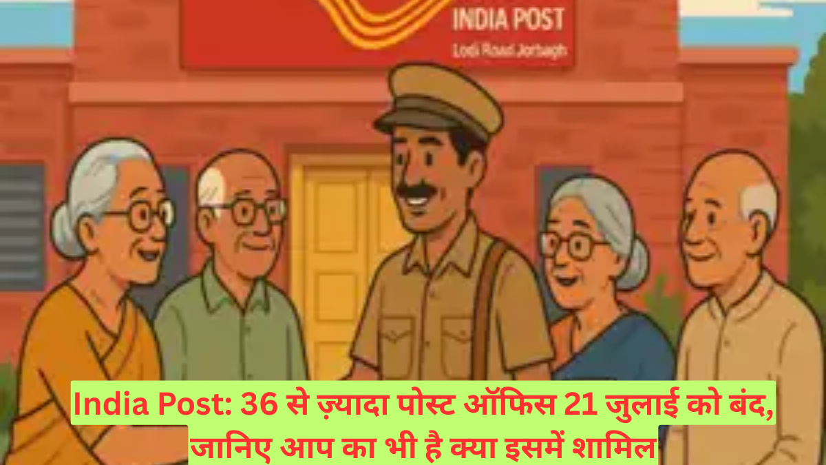 India Post: 36 से ज़्यादा पोस्ट ऑफिस 21 जुलाई को बंद, जानिए आप का भी है क्या इसमें शामिल