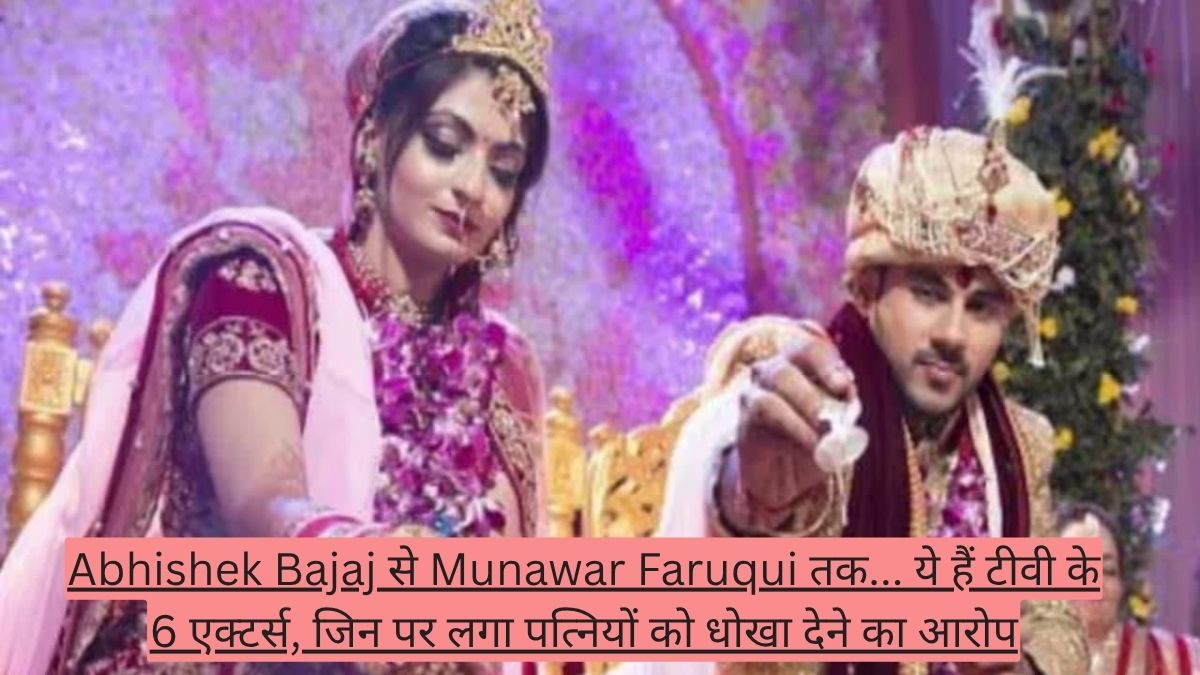 Abhishek Bajaj से Munawar Faruqui तक... ये हैं टीवी के 6 एक्टर्स, जिन पर लगा पत्नियों को धोखा देने का आरोप