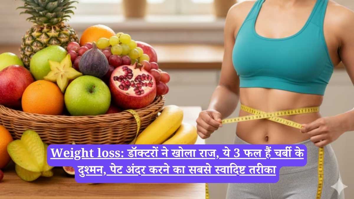 Weight loss: डॉक्टरों ने खोला राज, ये 3 फल हैं चर्बी के दुश्मन, पेट अंदर करने का सबसे स्वादिष्ट तरीका